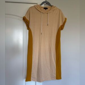 Roolee Hooded Dress with Yellow Highlights